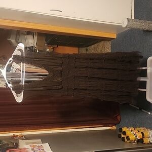 Brown dress with sheer